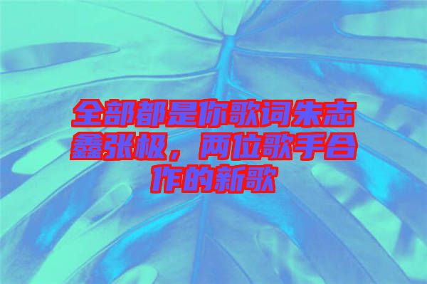 全部都是你歌詞朱志鑫張極，兩位歌手合作的新歌