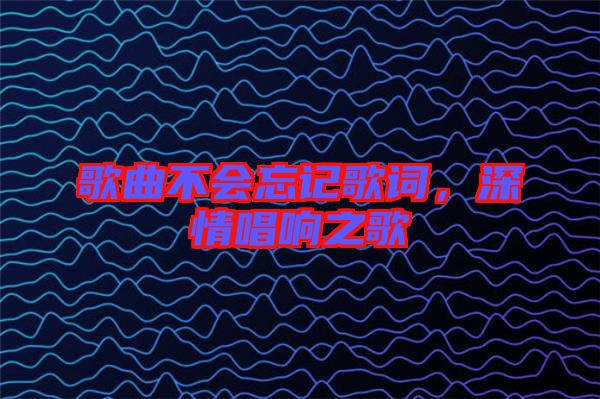 歌曲不會(huì)忘記歌詞，深情唱響之歌