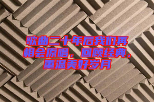 歌曲二十年后我們?cè)傧鄷?huì)原唱，回顧經(jīng)典，重溫美好歲月