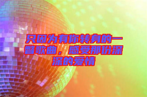 只因?yàn)橛心戕D(zhuǎn)身的一瞥歌曲，感受那份深深的愛(ài)情