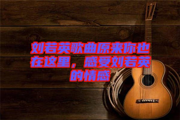 劉若英歌曲原來(lái)你也在這里，感受劉若英的情感