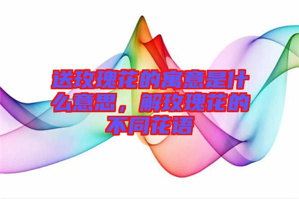 送玫瑰花的寓意是什么意思，解玫瑰花的不同花語(yǔ)