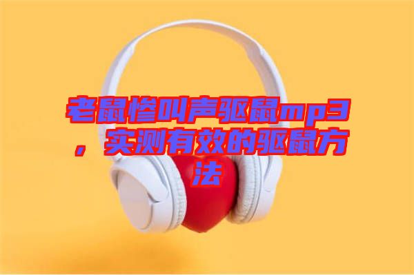 老鼠慘叫聲驅鼠mp3，實測有效的驅鼠方法