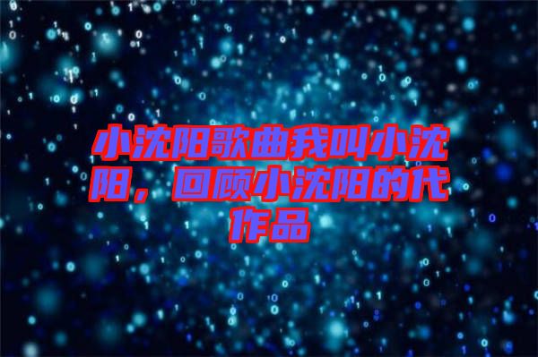 小沈陽歌曲我叫小沈陽，回顧小沈陽的代作品