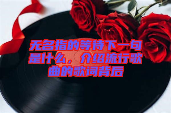 無(wú)名指的等待下一句是什么，介紹流行歌曲的歌詞背后