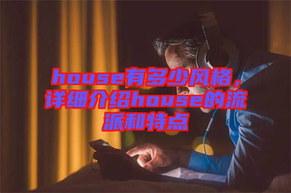 house有多少風(fēng)格，詳細(xì)介紹house的流派和特點(diǎn)