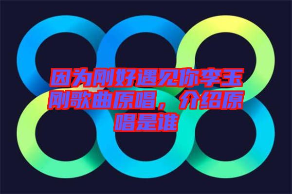 因?yàn)閯偤糜鲆?jiàn)你李玉剛歌曲原唱，介紹原唱是誰(shuí)