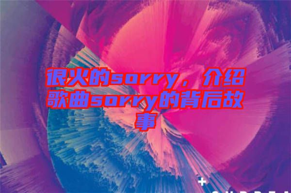 很火的sorry，介紹歌曲sorry的背后故事