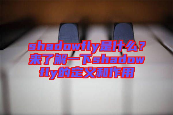 shadowfly是什么？來(lái)了解一下shadowfly的定義和作用