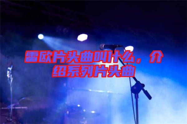 雷歐片頭曲叫什么，介紹系列片頭曲