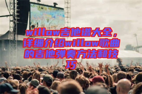 willow吉他譜大全，詳細(xì)介紹willow歌曲的吉他彈奏方法和技巧