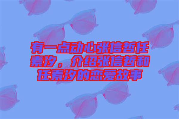 有一點動心張信哲任素汐，介紹張信哲和任素汐的戀愛故事