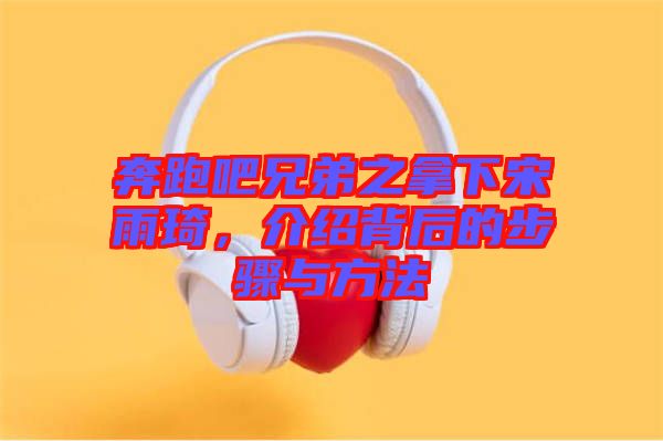 奔跑吧兄弟之拿下宋雨琦，介紹背后的步驟與方法