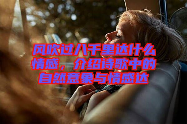 風吹過八千里達什么情感，介紹詩歌中的自然意象與情感達