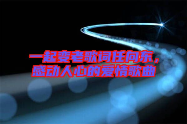 一起變老歌詞任向東，感動(dòng)人心的愛情歌曲