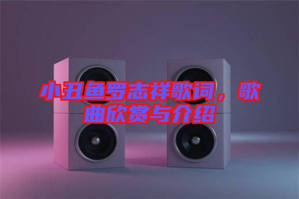 小丑魚羅志祥歌詞，歌曲欣賞與介紹