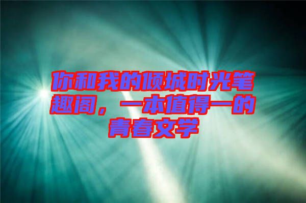 你和我的傾城時(shí)光筆趣閣，一本值得一的青春文學(xué)