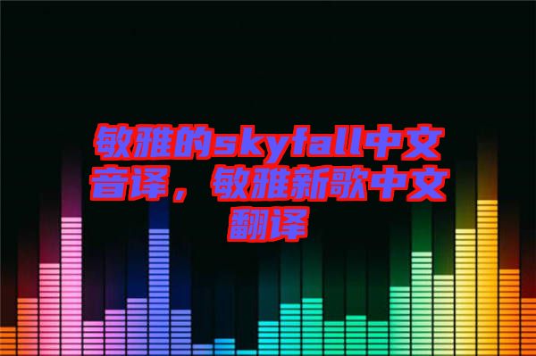 敏雅的skyfall中文音譯，敏雅新歌中文翻譯