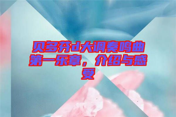 貝多芬d大調(diào)奏鳴曲第一樂章，介紹與感受