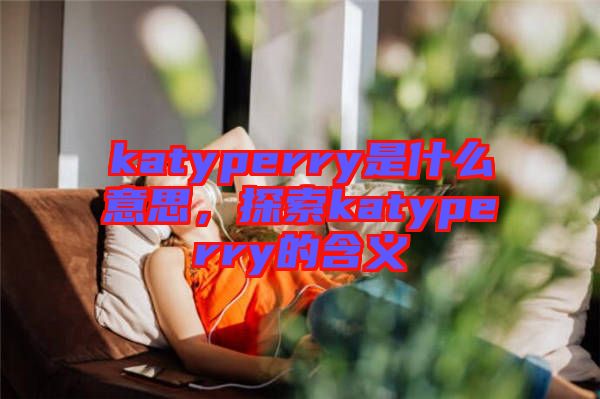 katyperry是什么意思，探索katyperry的含義