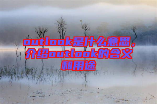 outlook是什么意思，介紹outlook的含義和用途