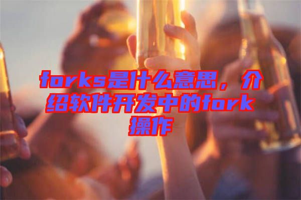 forks是什么意思，介紹軟件開發(fā)中的fork操作