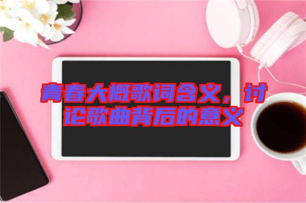 青春大概歌詞含義，討論歌曲背后的意義