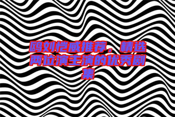 鷗劉愷威推薦，精選兩位演主演的優(yōu)秀劇集