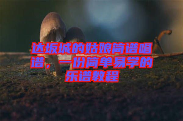 達(dá)坂城的姑娘簡(jiǎn)譜唱譜，一份簡(jiǎn)單易學(xué)的樂(lè)譜教程