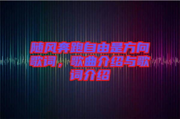 隨風(fēng)奔跑自由是方向歌詞，歌曲介紹與歌詞介紹