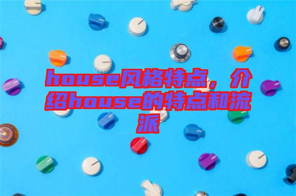 house風(fēng)格特點，介紹house的特點和流派