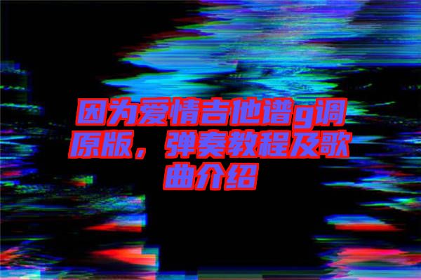 因?yàn)閻?ài)情吉他譜g調(diào)原版，彈奏教程及歌曲介紹