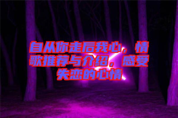 自從你走后我心，情歌推薦與介紹，感受失戀的心情