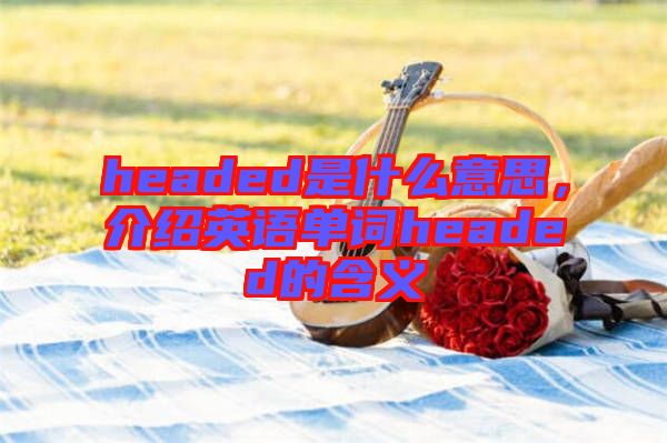 headed是什么意思，介紹英語單詞headed的含義