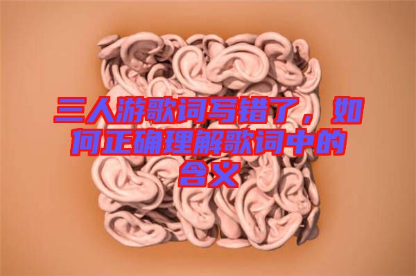 三人游歌詞寫錯(cuò)了，如何正確理解歌詞中的含義