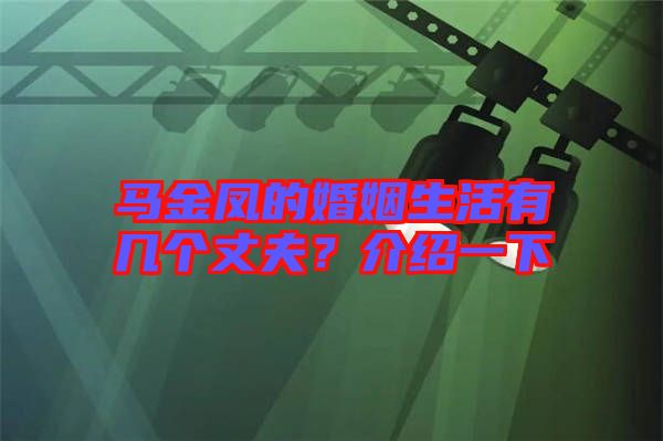 馬金鳳的婚姻生活有幾個(gè)丈夫？介紹一下