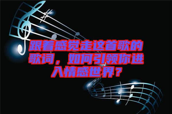 跟著感覺(jué)走這首歌的歌詞，如何引領(lǐng)你進(jìn)入情感世界？