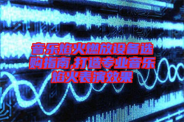 音樂(lè)焰火燃放設(shè)備選購(gòu)指南,打造專業(yè)音樂(lè)焰火表演效果